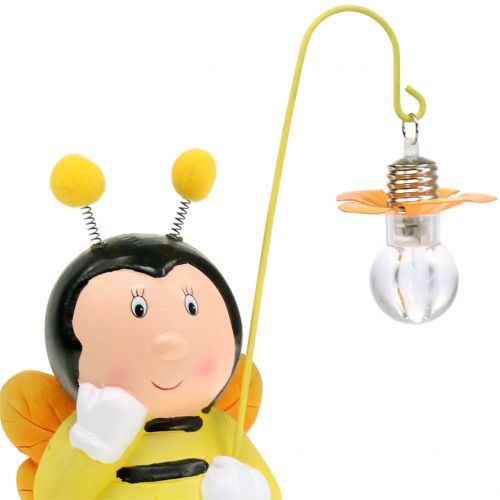 Floristik24 Dekoratív figura méh lámpával H21cm