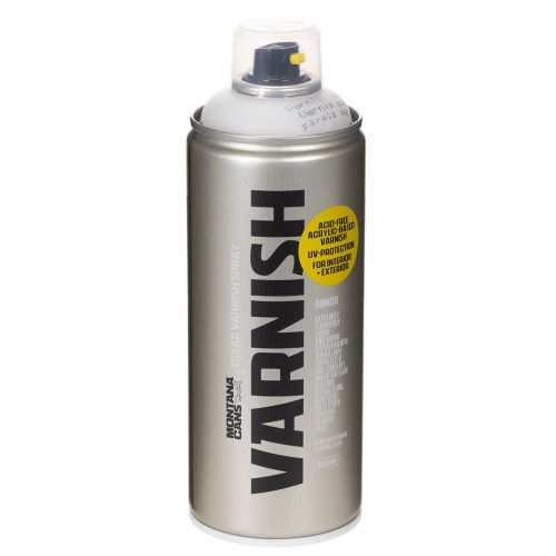 Átlátszó matt spray lakk, UV-álló, savmentes, Montana dobozok, 400ml