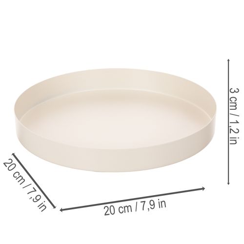 Kerek dísztálca lakberendezési kiegészítőknek, 20 cm | Floristik24.hu
