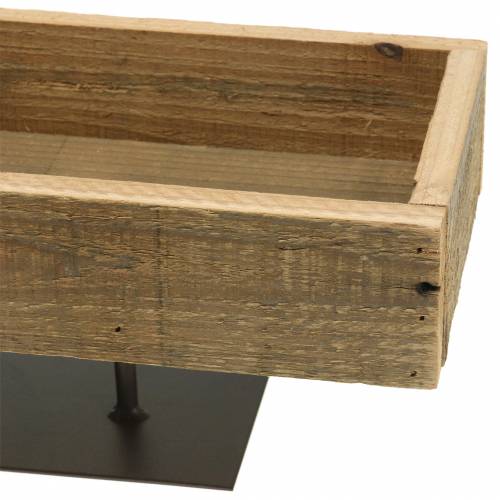 Floristik24 Dekoratív fa tálca a lábánál 40cm