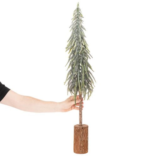 Műfenyő talppal, matt, téli dekorációként, 90 cm | Floristik24.hu