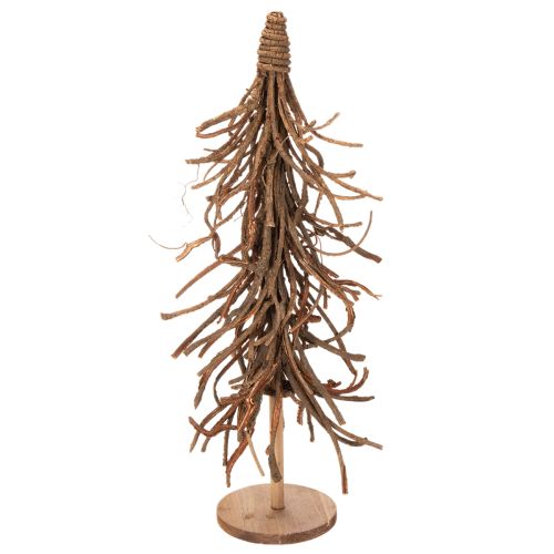Díszfa fűzfaágakból, fa talapzaton, 68 cm | Floristik24.hu