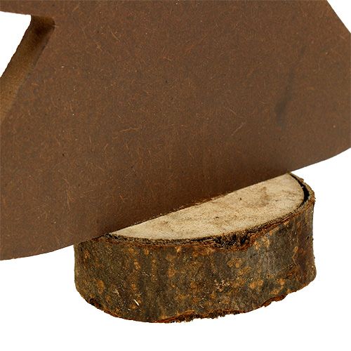 Floristik24 Fenyő fehér, barna fából 21cm 4db