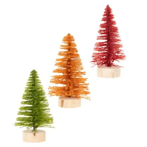 Miniatűr mű karácsonyfa asztaldísznek, 12 cm, 6 darab | Floristik24.hu