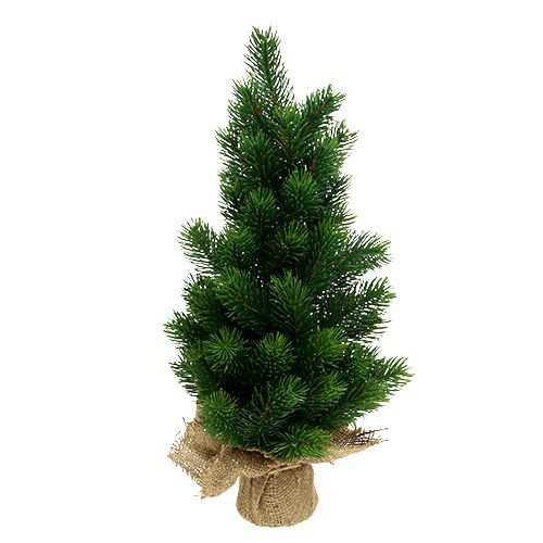 Floristik24 Karácsonyfa jutazsákban 47cm