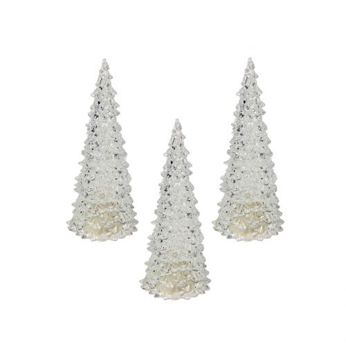 Floristik24 Akril karácsonyfa LED lámpával Ø6cm H12cm