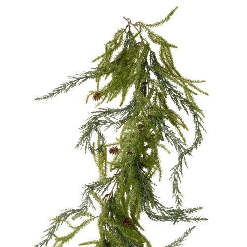 Műfenyőág füzér tobozokkal adventi dekorációhoz 218cm vétel | Floristik24.hu