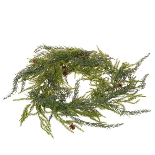 Műfenyőág füzér tobozokkal adventi dekorációhoz 218cm | Floristik24.hu