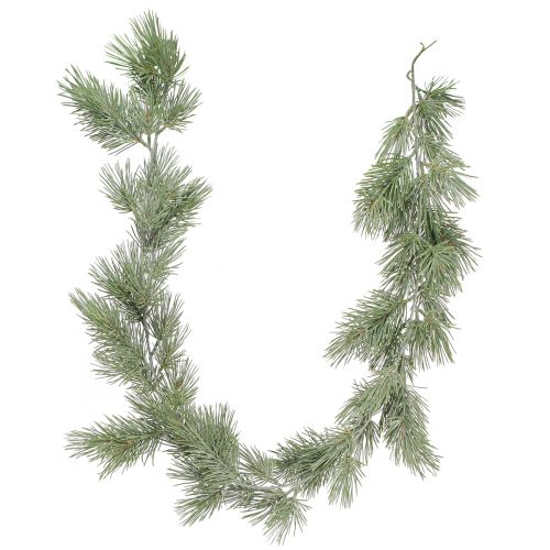 Floristik24 Fenyő zöld jeges karácsonyi ág fenyőfüzér zöld 120cm