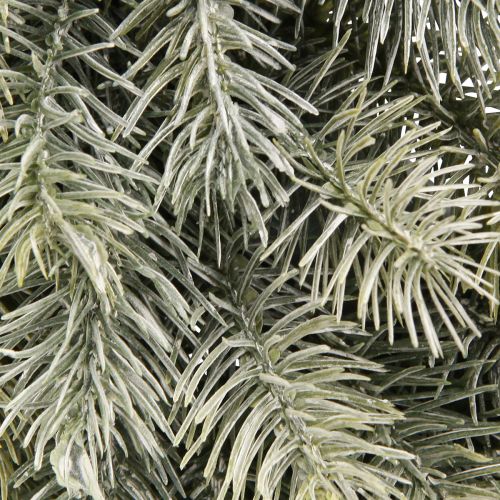 Floristik24 Fenyő koszorú jeges dekoratív koszorú fenyő zöld mű Ø40cm