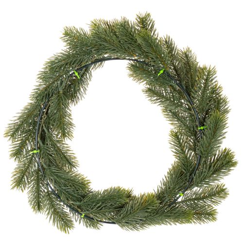 Műfenyő zöld koszorú ajtódísznek, 35cm | Floristik24.hu