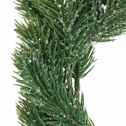 tételeket Műkarácsonyi koszorú, díszes koszorú, fagyos, Ø25cm, ajtókoszorú, adventi koszorú, csillámpor