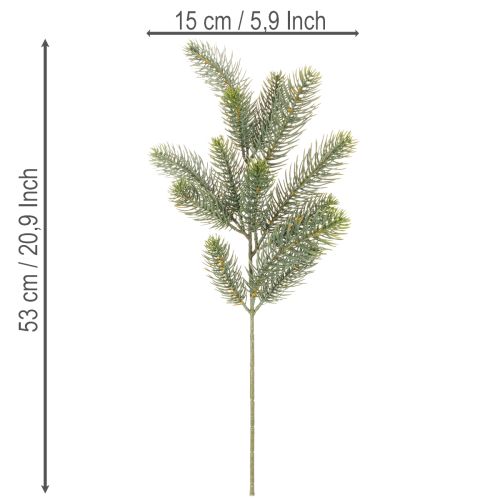 Műfenyőág, ünnepi ablakdísz, 50cm, 3 darab | Floristik24.hu