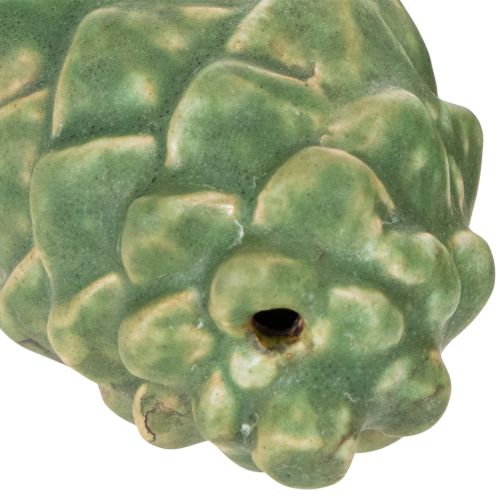 Kerámia fenyőtoboz dekoráció, asztaldísz, őszi, 14cm, 3 darab | Floristik24.hu