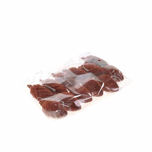 tételeket Dekoratív kúp bolyhos Rooibos 9,5cm/8cm 12 db