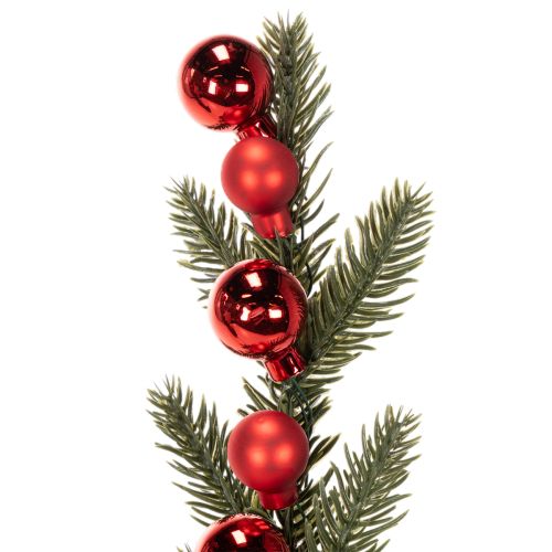 Műfenyőág karácsonyfadíszekkel, 48 cm, 2 darab | Floristik24.hu