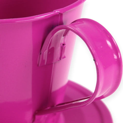 Floristik24 Dekoratív csésze tányérválasztékkal. Ø12cm H10cm 8db.