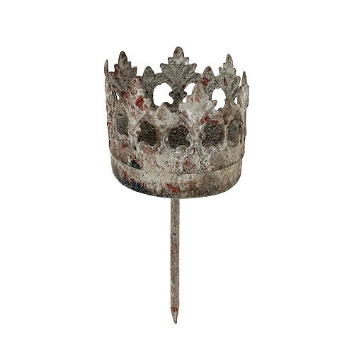 Floristik24 Mécsestartó Ø4cm M9.5cm felragasztáshoz szürke 4 db