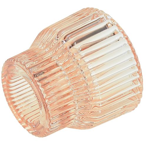 tételeket Tealight üveg teamécses tartó színezett üveg Ø5,5cm H5cm 2db