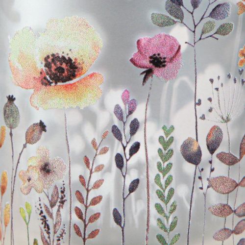 tételeket Gyertyatartó üveg mákos pillangó színű 8cm 4 db