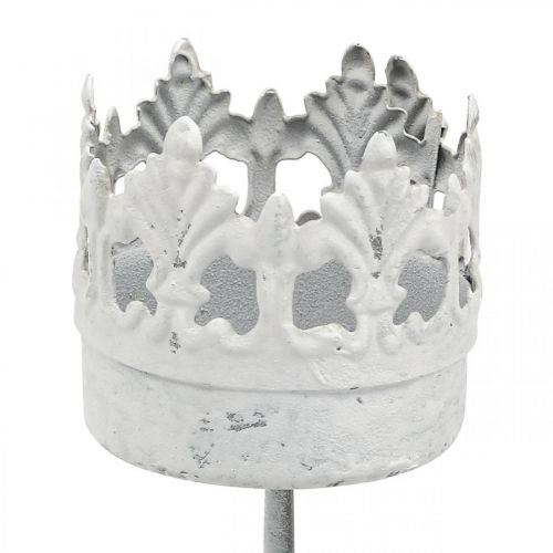 Floristik24 Fém mécsestartó felragasztáshoz, gyertyatartó korona Ø4,5cm 4db