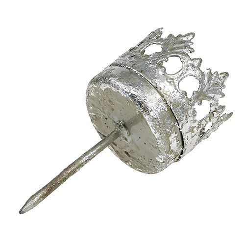 tételeket Ezüst mécsestartó, felragasztható, Ø4cm, M9.5cm, 4db