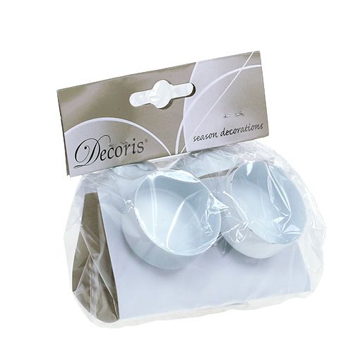 Floristik24 Gyertyatartó fehér Ø4cm L7cm 4db