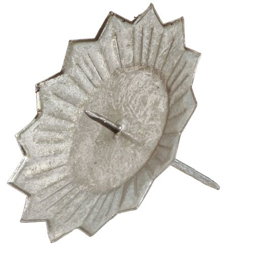 tételeket Gyertyatartó oszlopos gyertyák behelyezéséhez ezüst Ø11cm 4db