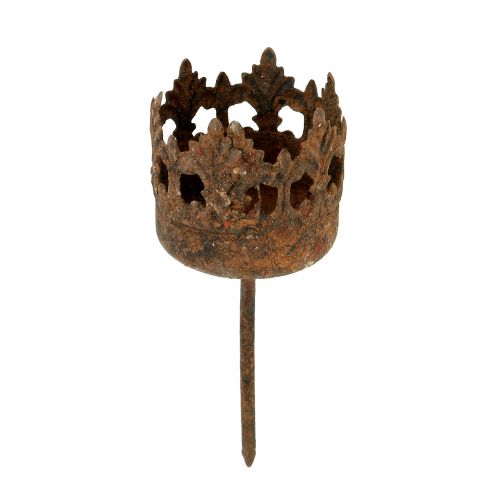 Floristik24 Mécsestartó rozsda ragasztásához Ø3,8cm M10,5cm 4db