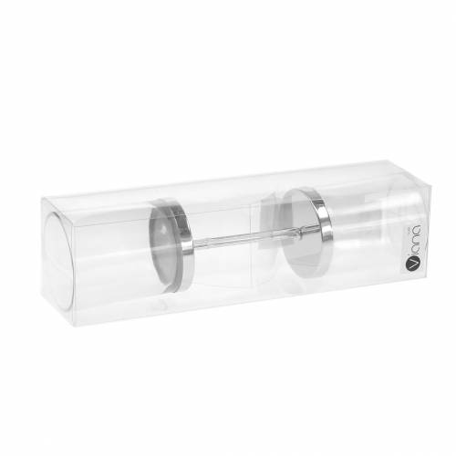 tételeket Gyertyatartó fém/üveg bedugásához Ø6,5cm H19cm 2 db