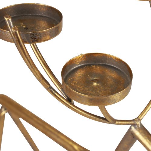 tételeket Gyertyatartó fém szarvas dekoratív gyertyatartó H44,5cm