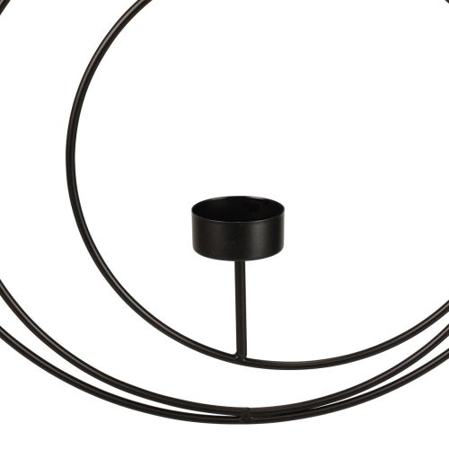 Floristik24 Gyertyatartó akasztható gyertyatartóhoz fekete Ø40cm