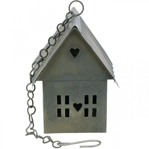 Floristik24 Lichthaus teamécses tartó fém akasztáshoz H12,5cm