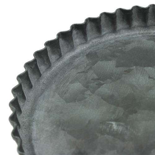 Floristik24 Díszlemezes sütőforma készlet cink Ø7,8-11,5cm H1,3cm