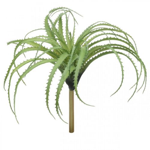 Aloe műzöld műnövény ragadható zöld növény 38Øcm