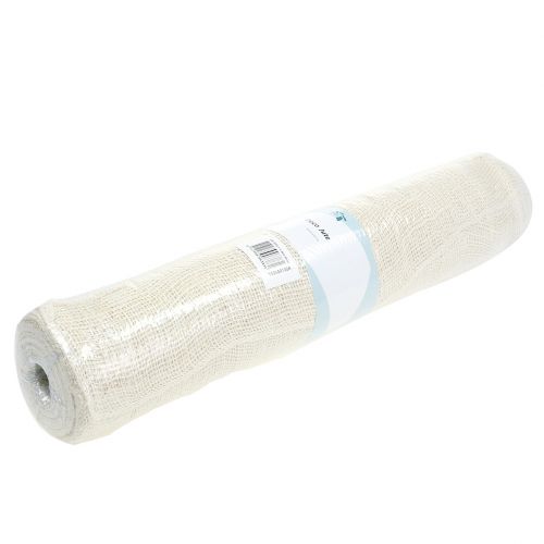 Floristik24 Juta terítő fehérített 50cm x 910cm