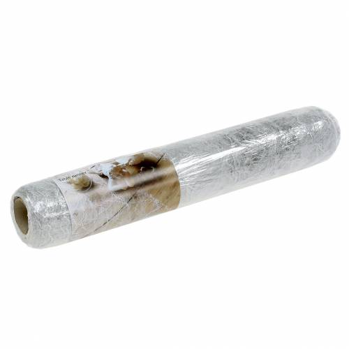 Floristik24 Asztali szalag asztali futó ezüst 30cm 25m