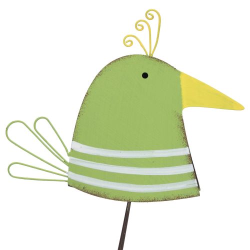 Floristik24 Asztali díszrugó, dekoratív madárfigura, fém madár 17cm 2 db