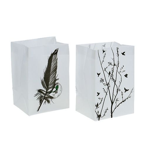 Floristik24 Asztali dekorációs műanyag zacskó motívummal 10x8x15cm 8db