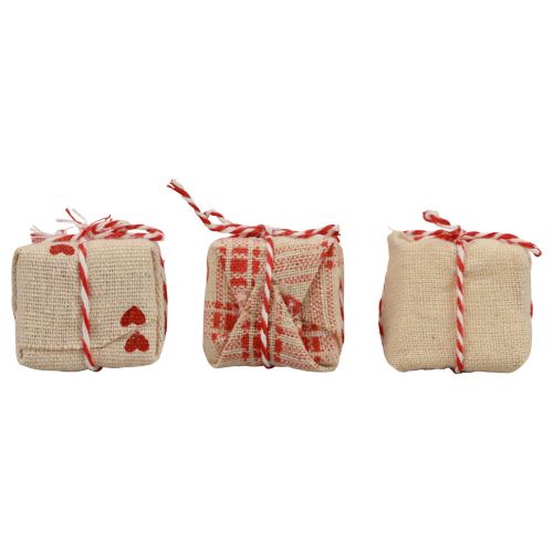 tételeket Asztali dekoráció Karácsonyi ajándékcsomag dekoráció 3,5cm 9 db