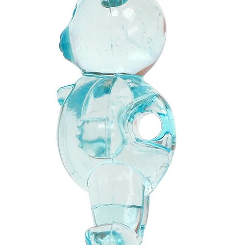 Floristik24 Asztali dekoráció a születési medvéhez kék 3,5cm 60db