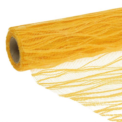 Floristik24 Asztali futó sárga 26cm x 300cm