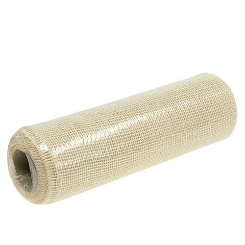 tételeket Asztali futó juta szalag fehérített 30cm 5m