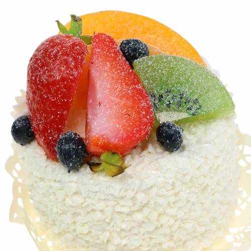 Floristik24 Dekoratív torták gyümölcsökkel, eper ételmásolata 7 cm