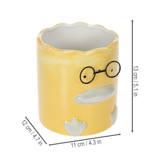 tételeket Hengeres Dekoratív Kerámia Kacsa Váza Stílusos Otthonba, 13 cm, 2 Darab