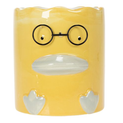 tételeket Hengeres Dekoratív Kerámia Kacsa Váza Stílusos Otthonba, 13 cm, 2 Darab