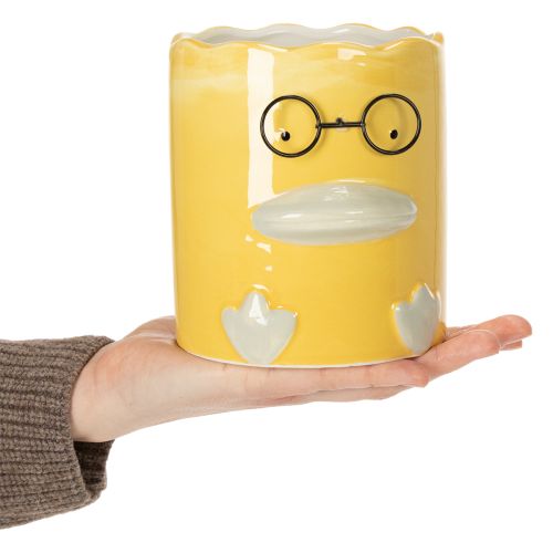 tételeket Hengeres Dekoratív Kerámia Kacsa Váza Stílusos Otthonba, 13 cm, 2 Darab