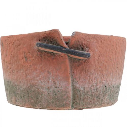 Floristik24 Beton virágcserép cachepot terrakotta cserép Ø18,5cm H10,5cm