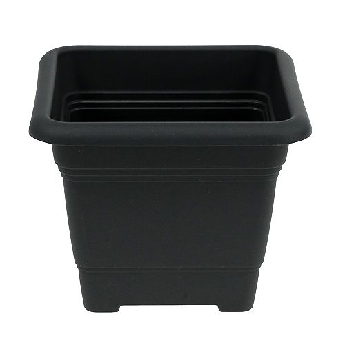 tételeket „Nora” edény 23cm x 23cm H18,5cm antracit 1 db