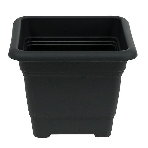 Floristik24 "Nora" edény 28cm x 28cm H22cm antracit, 1db